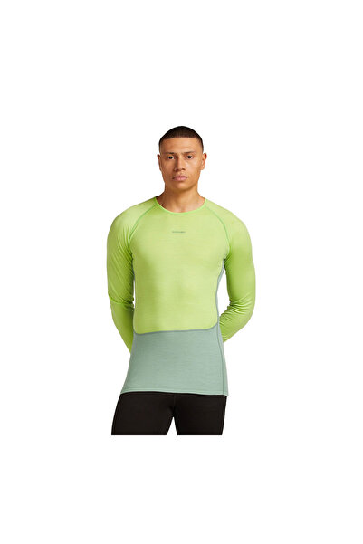 Icebreaker Bluza Barbati 200 Zoneknit Ls Crewe Seaglass-Peridot-Cb