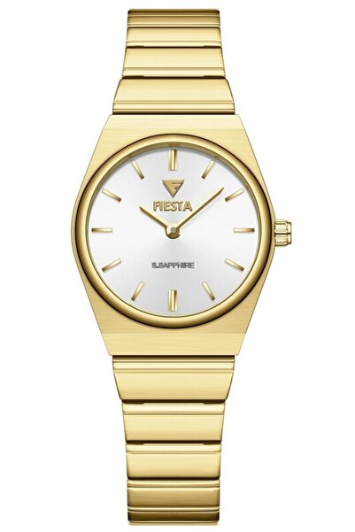 Fiesta ساعة يد نسائية F25002L بسوار معدني