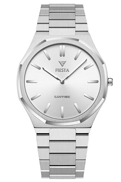 Fiesta ساعة يد رجالية F24090M بسوار معدني