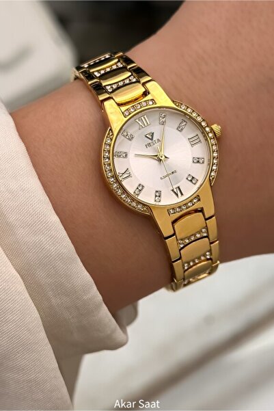 Fiesta ساعة يد نسائية F24065L بحزام فولاذي