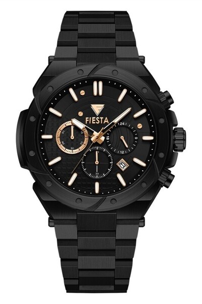 Fiesta ساعة يد رجالية F24072M بسوار معدني