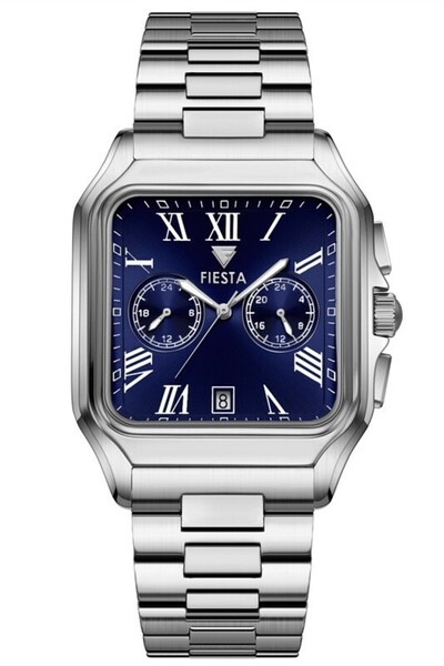 Fiesta ساعة يد رجالية F24073M بسوار معدني