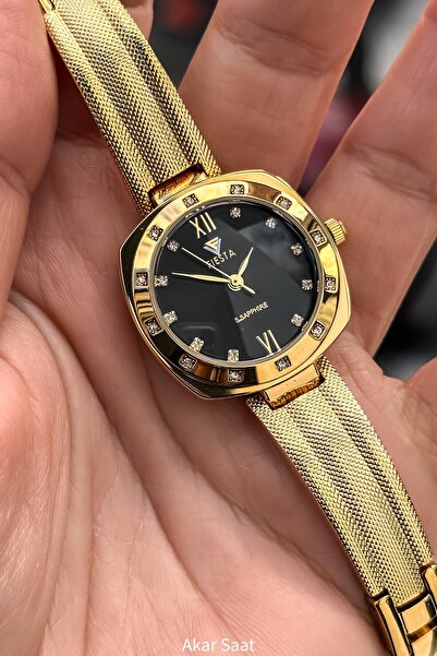 Fiesta ساعة يد نسائية F25008L بحزام شبكي معدني