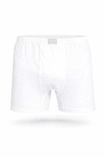 Öztaş Underwear Erkek Beyaz Penye Boxer 1110-a
