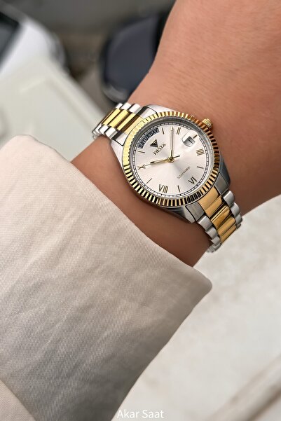 Fiesta ساعة يد نسائية F21077L بحزام فولاذي