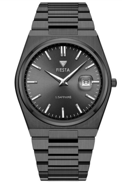 Fiesta ساعة يد رجالية F24071M بسوار معدني