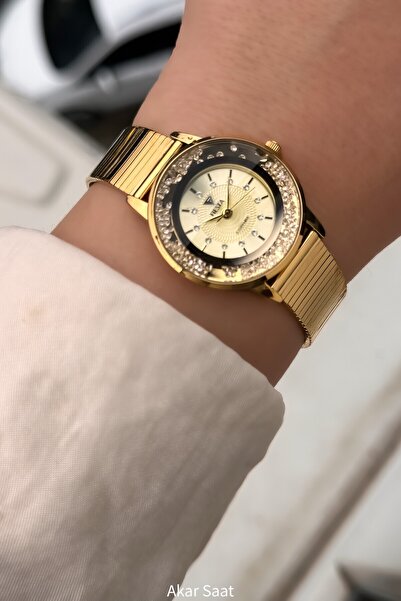 Fiesta ساعة يد نسائية F25026L بحزام معدني منسوج