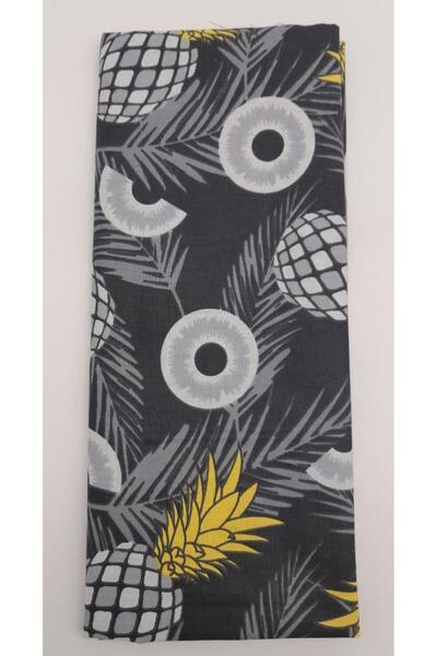 angel çanta aksesuar 120Χ50 εκ. Σκούρο γκρι μοτίβο ανανά Βαμβακερό ύφασμα επέ...