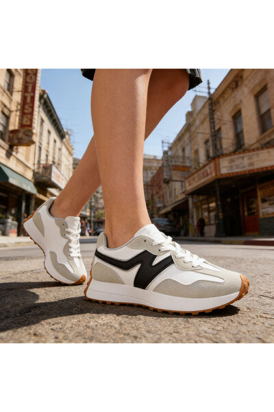 Tmall Pantofi sport pentru femei, din piele ecologică, D1434, gri