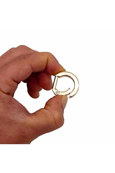 angel çanta aksesuar D Μοντέλο Ελατήριο Δαχτυλίδι Ανοιχτό Χρυσό