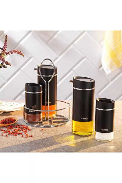 Schafer Silver Touch Yağlık Sirkelik Seti 5 Parça Siyah