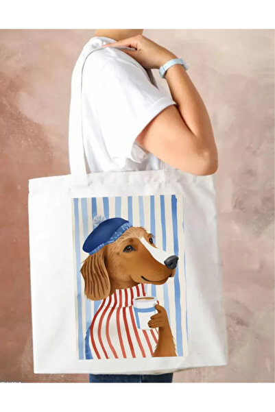 Outdoor One Έντυπη υφασμάτινη τσάντα Γυναικεία τσάντα ώμου 33cm x 38cm CNT064