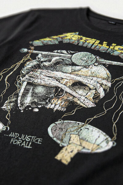 Kendim Seçtim Tricou negru Metallica și Justice for All Muzică Rock Metal Imprimat