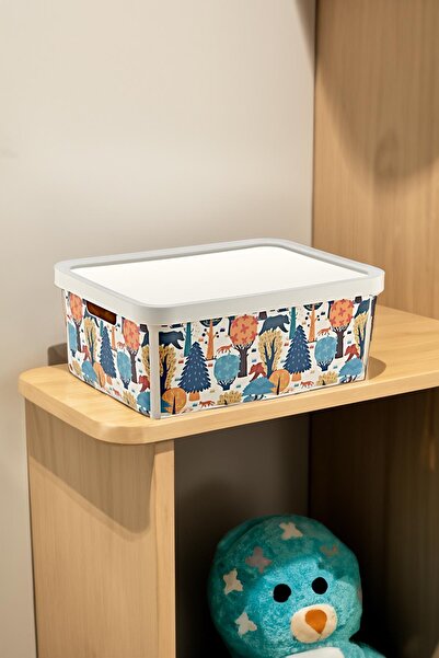 Smartware صندوق ستافي متعدد الأغراض مع غطاء 12 لتر