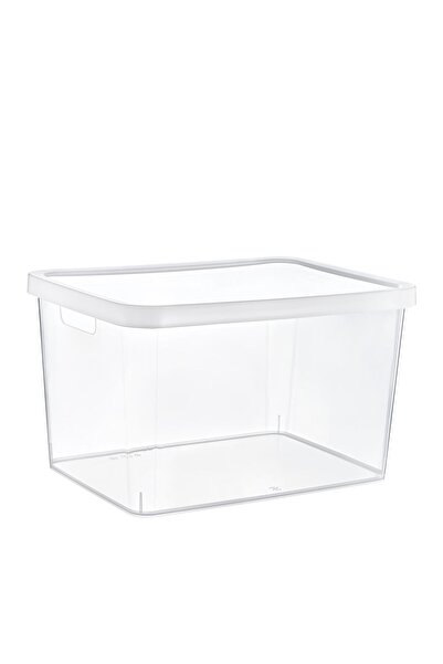 Smartware Stafi Multi-Purpose Transparent Box with Lid 18 Lt
