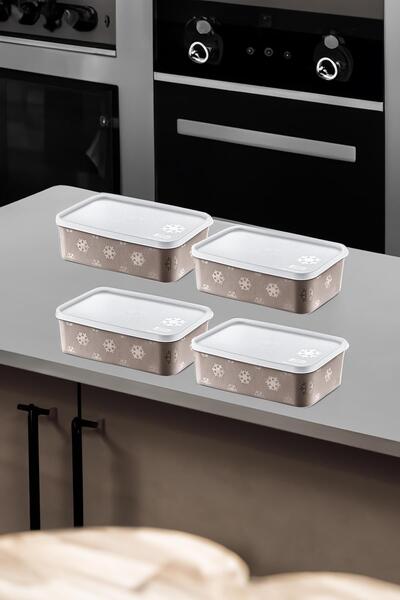 Smartware مجموعة من 4 حاويات تخزين نو فروست تيرا 1600 مل