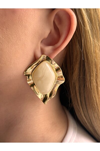 Charmist Çelik asimetrik mng küpe