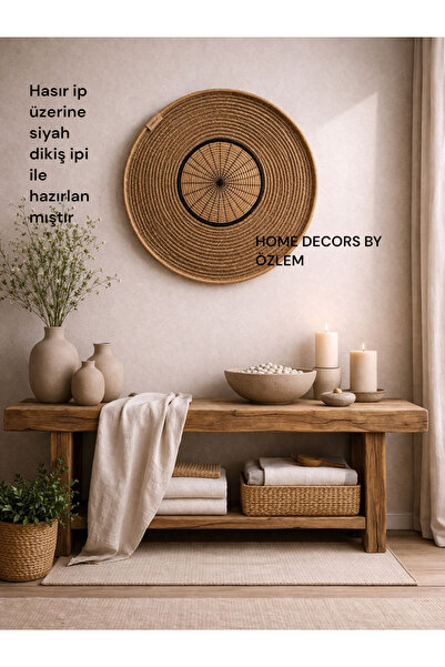 Wicker Decorative Bohemian Plate Wall Plate Fashion Living Room Wall Decor Handmade