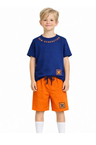 Casabony ✨   New X Printed Boys' Shorts & T-Shirt Set