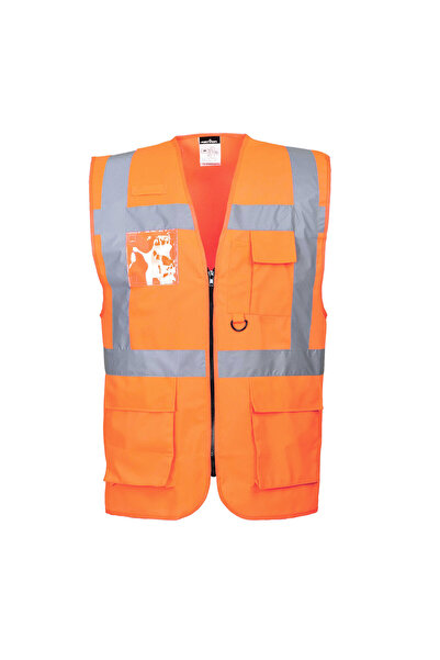 PORTWEST سترة تحذيرية بلون واحد