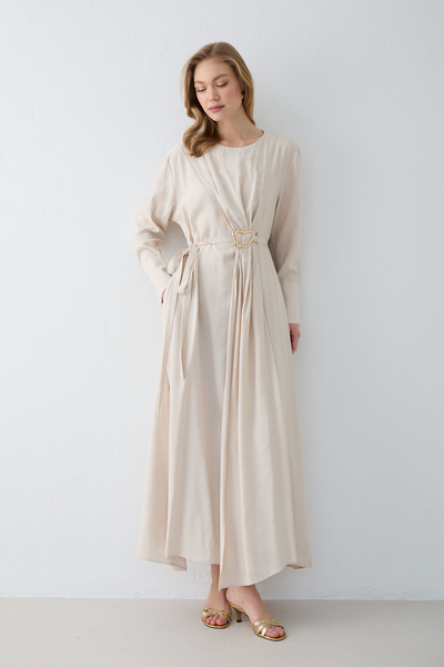 Melike Tatar Modal Brooch Dress 3-2341