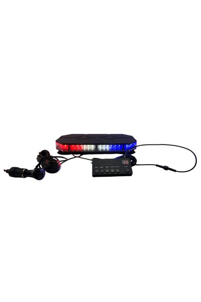 Genel Markalar Space 38 fonksiyonlu tepe lambası kırmızı-mavi-beyaz 12-24v / ...
