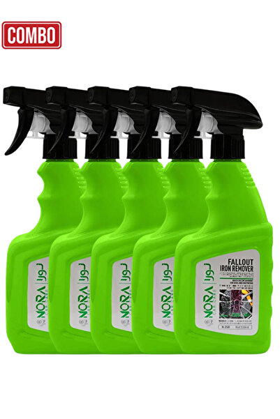 Nora مجموعة من 5 قطع من بخاخ إزالة الصدأ N-250 سعة 500 مل، منظف إزالة التلوث ...