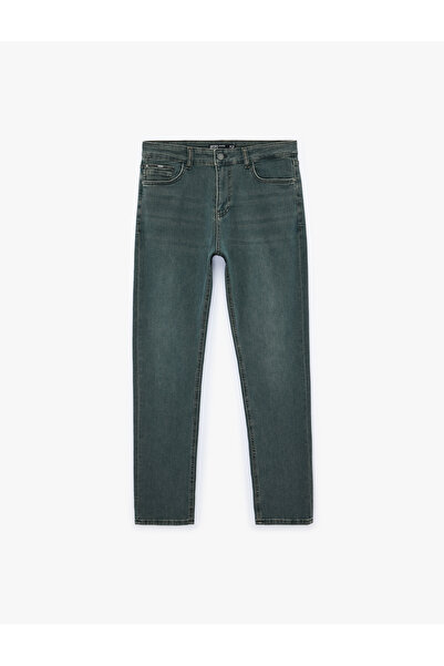 Koton Normal Waist Cotton Slim Fit Jean Trousers - Brad Jean