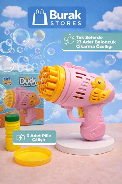 burak stores Çok Delikli Pilli Baloncuk Tabancası