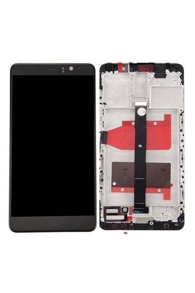 Generic شاشة LCD ومحول رقمي كامل مع إطار لهاتف هواوي ميت 9 باللون الأسود