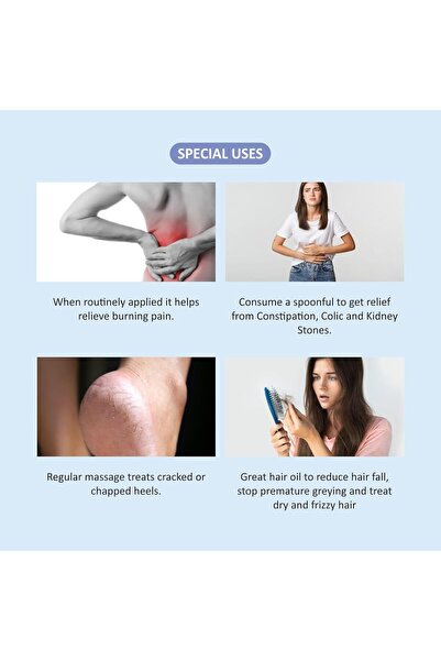 Milliare Flaxseed Wood Pressed Oil, Oil for Hair Growth, Hexane-Free for Skin Care, for Hear