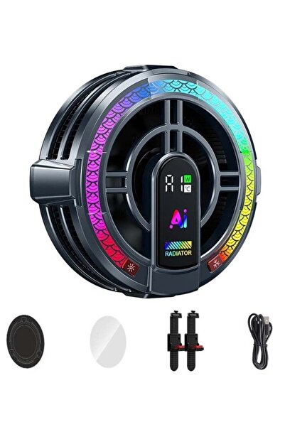 Generic مروحة تبريد كيرين دراجون الذكية للأجهزة اللوحية تعمل بمنفذ USB مع مشب...