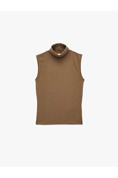 Koton Cotton Slim Fit High Neck Tank Top