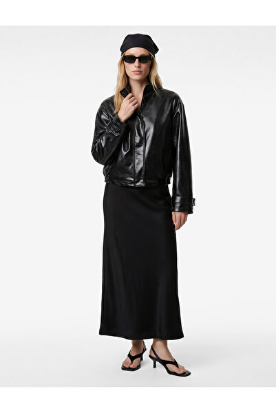 Koton Στάνταρ μίντι σατέν φούστα σε γραμμή Α