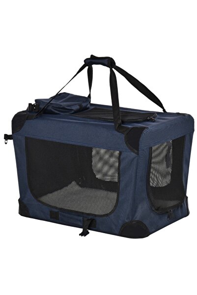 OEM Dog carrier with 3 openings Re-Bloom, Oxford fabric/metal, dark blue/blac...