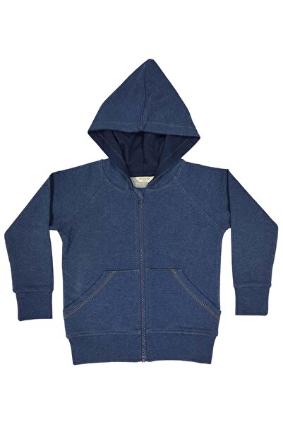 OrganicKid Denim Çocuk Lacivert Sweatshirt