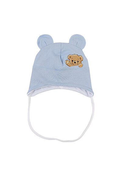 MiniKids Children's hat, Say Hy Bear, blue model