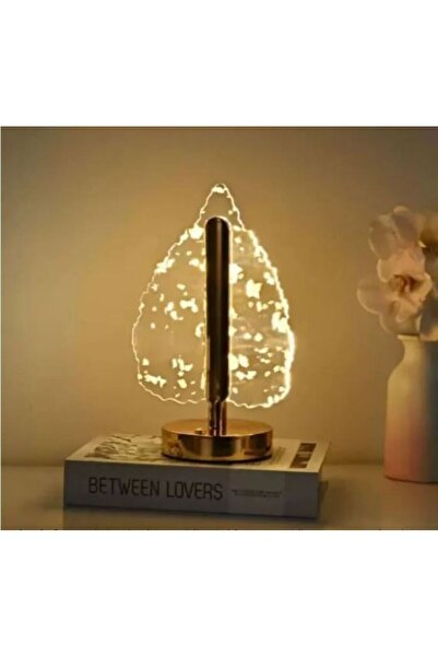 SimpluAcasa Lampă Decorativă LED "Crystal Leaf", Control Tactil, Reîncărcabil...