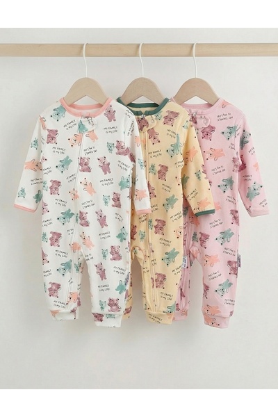 MiniKids Σετ 3 φόρμες premium, Η Οικογένειά μου, πολύχρωμο