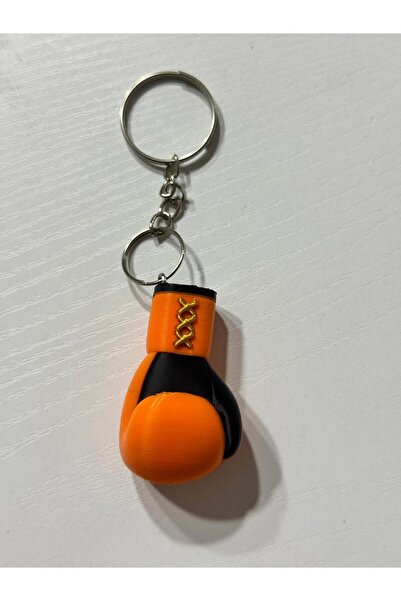 TRİDEON 3D Orange Boxing Glove Model Keychain