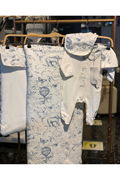 Baby طقم مواليد رمادي