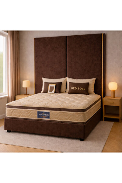 BedBoss Luxury Bed Wall with Modern Design Bed Base 200cm High