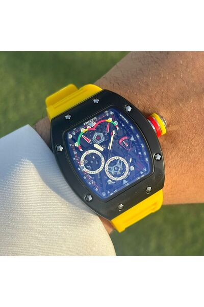 FANDER BLUE Fashionable Two-Tone Watch with Engraved White Dial