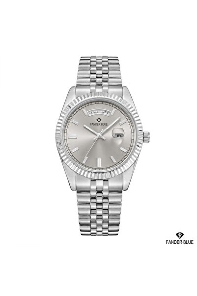 FANDER BLUE Sporty Watch with Arabic Numerals and Gray Dial