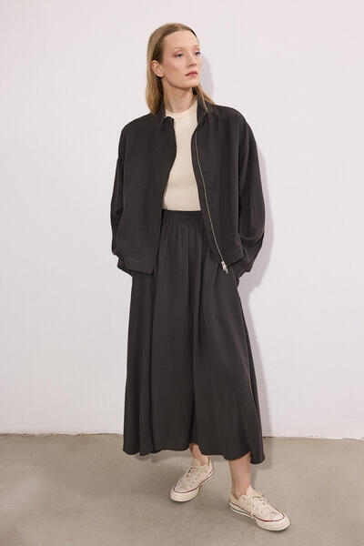 Touché Privé Draped Kupra Jacket Skirt Set