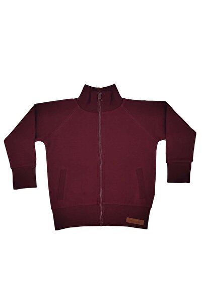 OrganicKid Cranberry Çocuk Bordo Sweatshirt