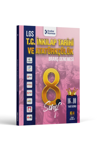 Krallar Karması 8. Sınıf LGS T.C. İnkılap Tarihi ve Atatürkçülük 16 x 10 Bran...