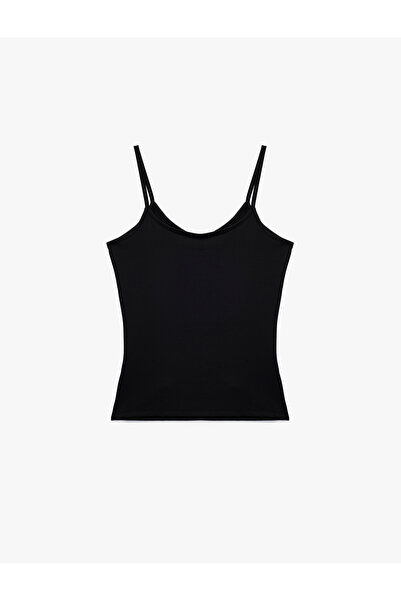 Koton U Neck Sleeveless Slim Fit Basic Undershirt