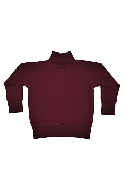 OrganicKid Cranberry Çocuk Bordo Sweatshirt