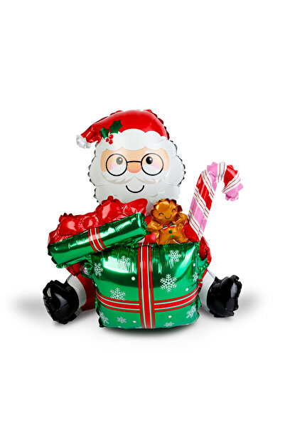 OEM Balon de Crăciun - Moș Crăciun - 60 x 65 cm